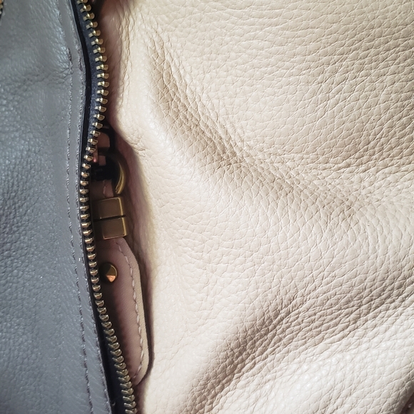 orYANY Lian Color Block 100% Pebble Leather Hobo Bag - Picture 10 of 13